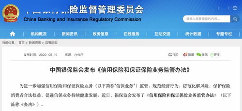 逐步消化存量風(fēng)險 強化險企內(nèi)控管理 銀保監(jiān)會新規(guī)重點聚焦融資性信保業(yè)務(wù)